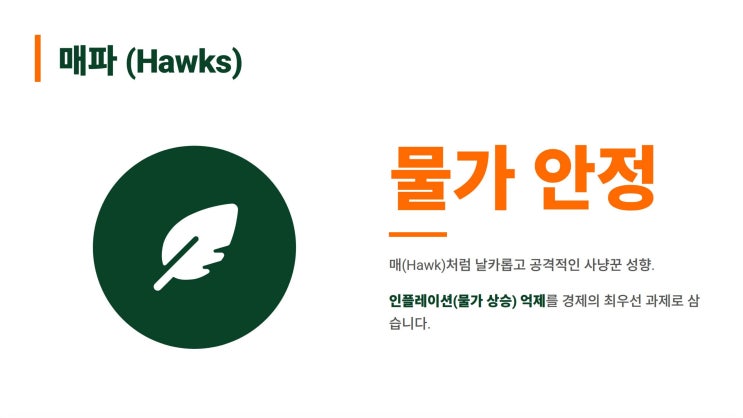  매파 비둘기파 성향의 뜻