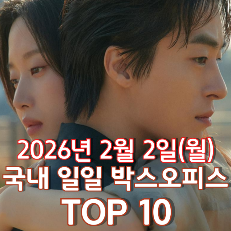  [국내 박스오피스] 일일 TOP 10 - 2026년 2월 2일(월)