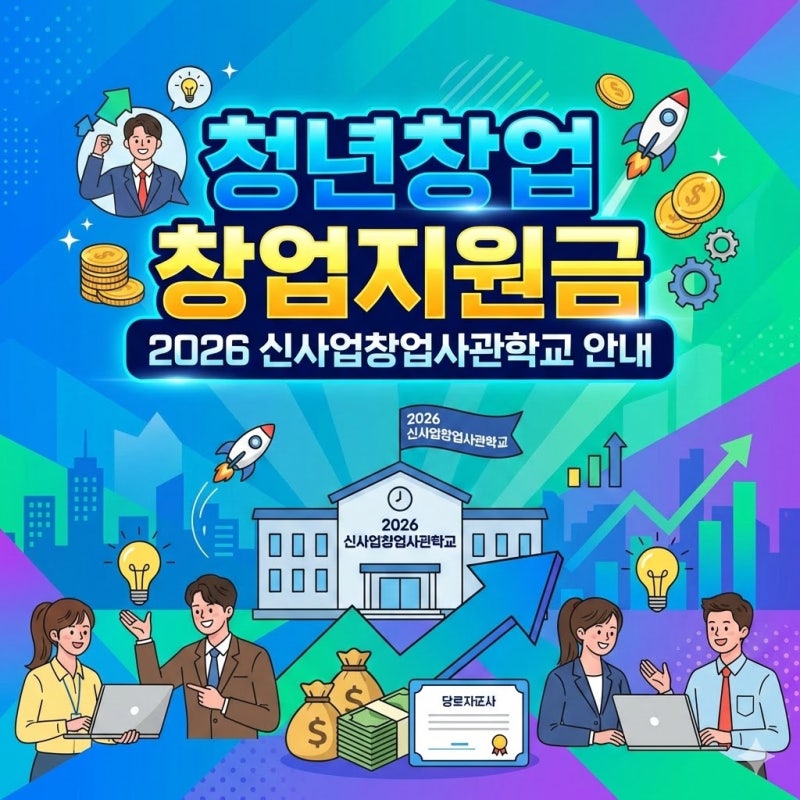 청년창업 창업지원금 2026 신사업창업사관학교 안내