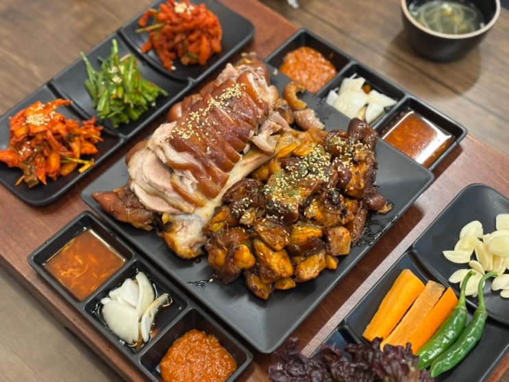  신매역 맛집 귀한족발 시지광장점 오늘 삶은 반반족발 직화불족발