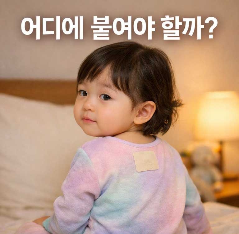 아기 기침패치 붙이는 위치·사용법 기준, 엄마가 헷갈리는 포인트 정리