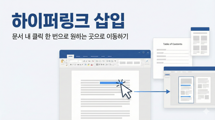  [Word 기타 기능] 하이퍼링크 삽입 - 문서 내 클릭 한 번으로 원하는 곳으로 이동하기