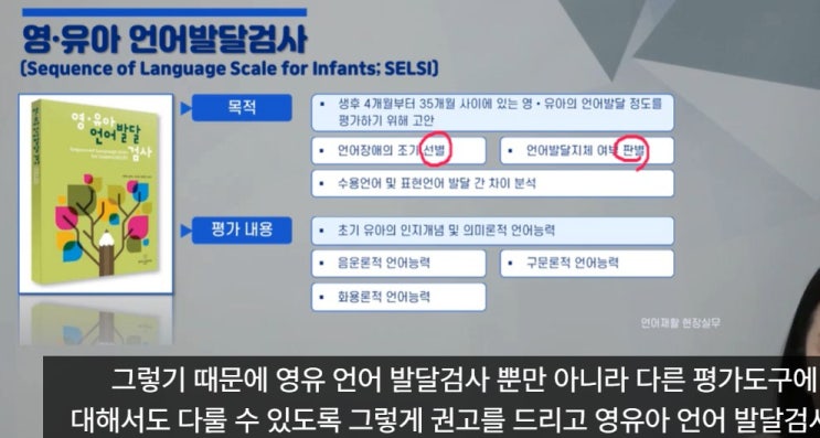  PRES와 SELSI: 진단을 넘어 치료 목표로 - 언어검사의 올바른 역할과 한계
