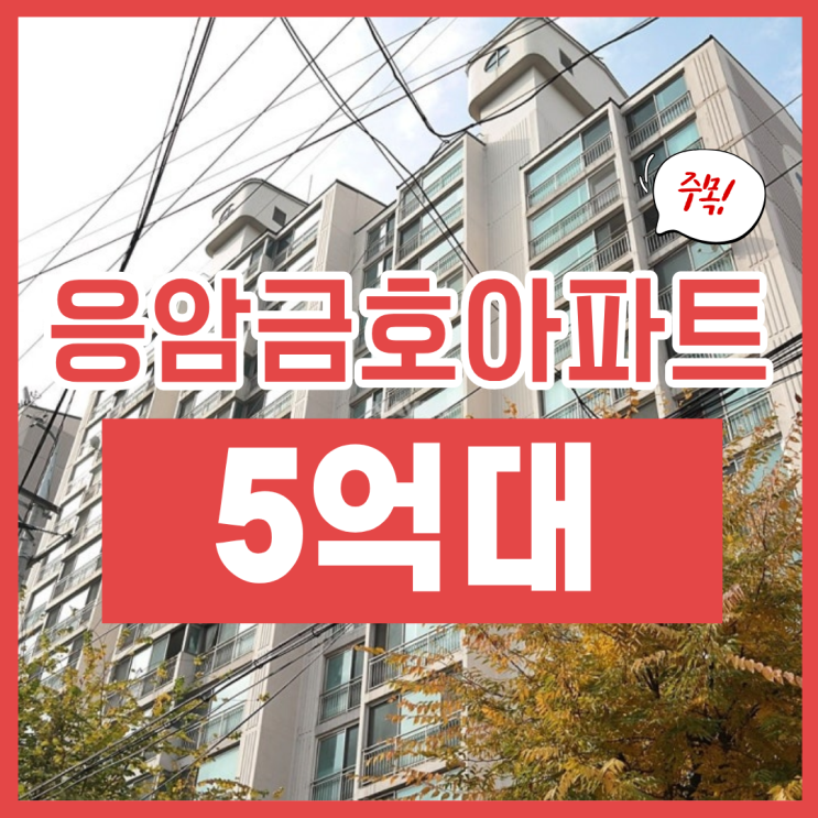  은평구아파트경매, 응암금호아파트 급매