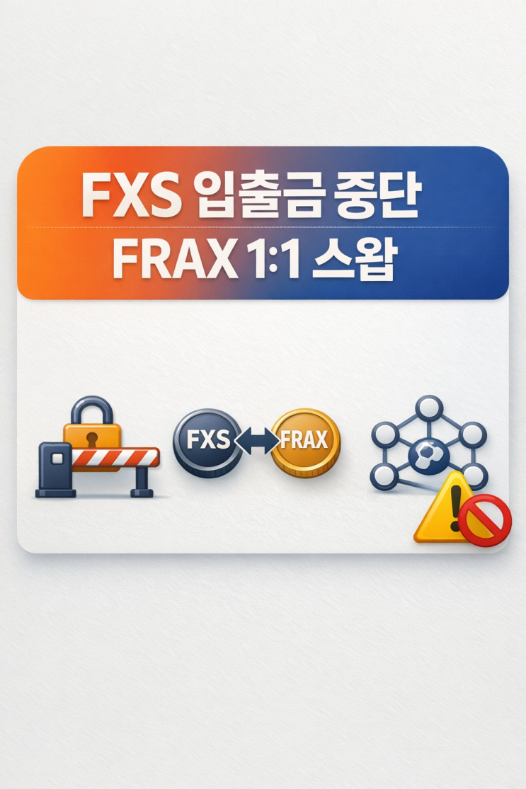  빗썸 FXS 리브랜딩(FXS→FRAX) 입출금 중단 일정·재개 확인 방법 총정리