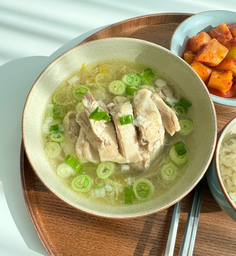 편스토랑 이정현 닭곰탕 레시피 만들기 2인분 닭다리살 정육 600g