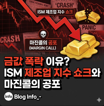  금값 폭락 이유? ISM 제조업 지수 쇼크와 마진콜의 공포