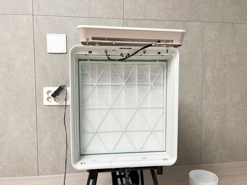 삼성 비스포크 큐브 공기청정기 AX53A9313GED 필터 교체