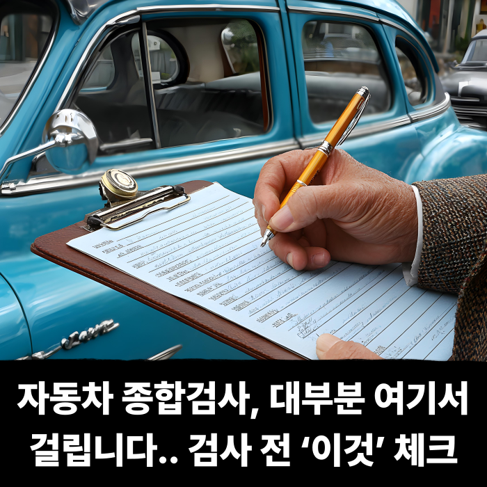  자동차 종합검사, 대부분 여기서 걸립니다.. 검사 전 ‘이것’ 필수 체크
