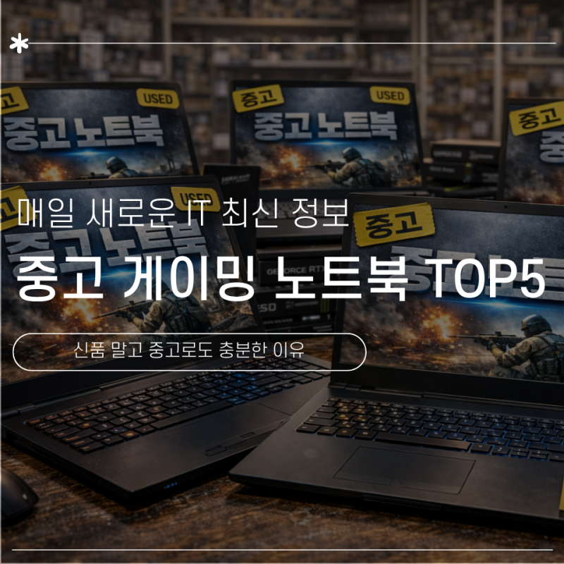 중고 게이밍 노트북 TOP5, 신품 말고 중고로도 충분한 이유