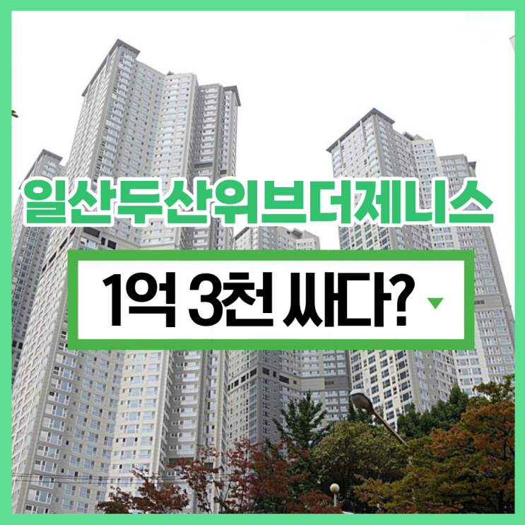  일산두산위브더제니스, 대장 아파트 경매 기회