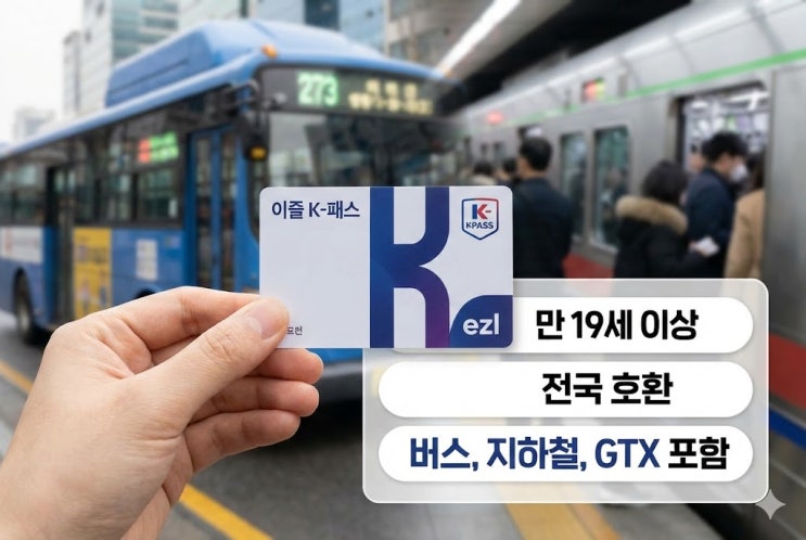  이즐 K-패스 청년 혜택, 월 최대 0만원 환급? “일반인도 이건 꼭 보세요”