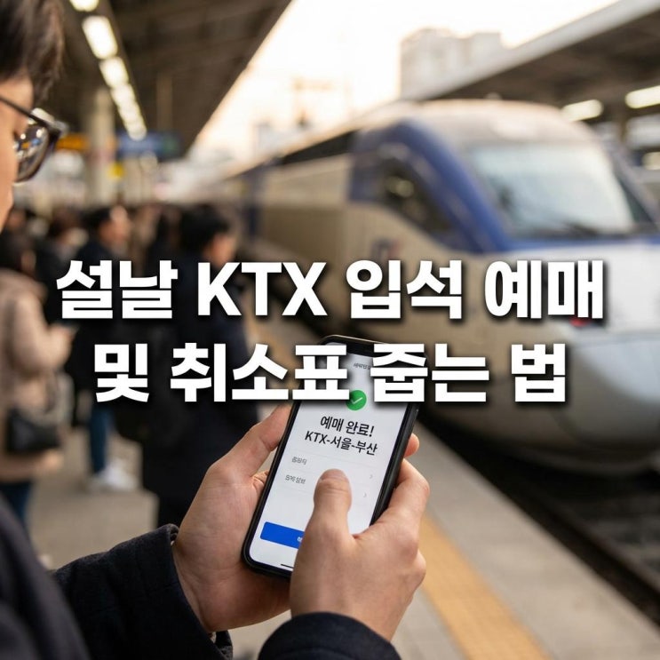  설날 KTX 입석 예매 및 취소표 줍는 법 매진이라고 포기 마세요! 야놀자/네이버 꿀팁 포함 (최종 공략)