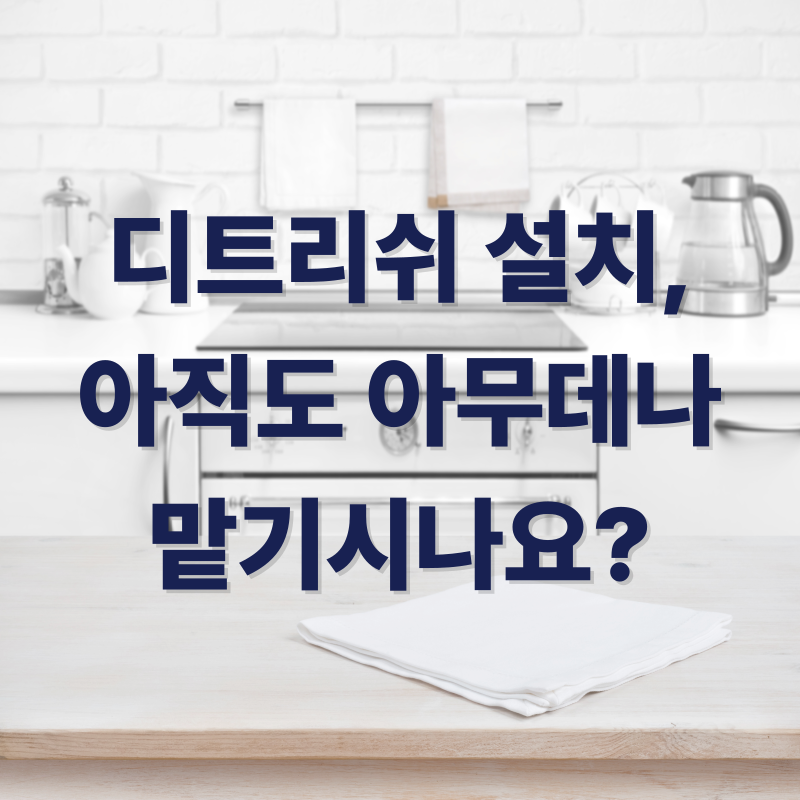 디트리쉬 인덕션 설치 가이드, 전용선 직결 직구 장개조 시공 사례 총정리