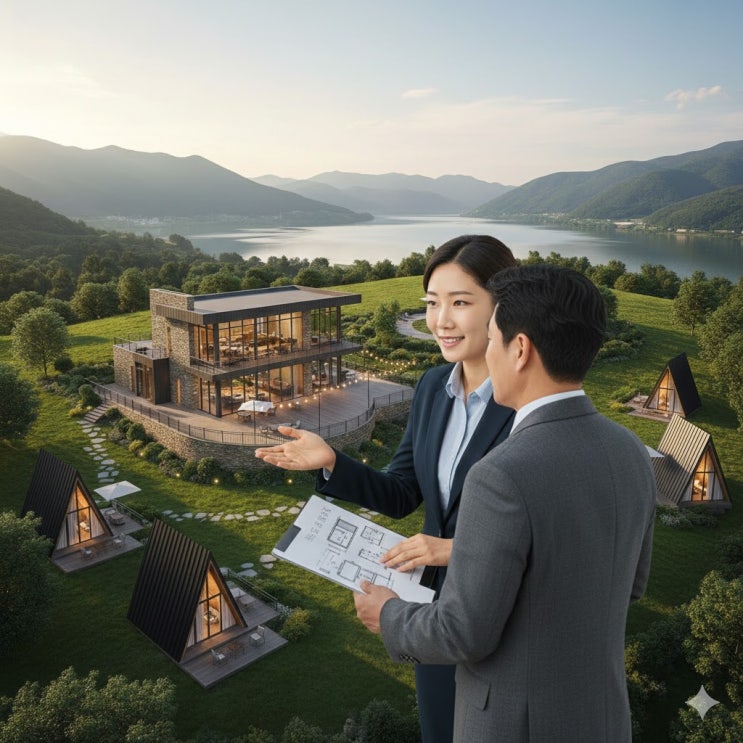  음성군 원남면 하당리 하당저수지 인근, 3,765 전원카페·민박·귀농 최적지 매매