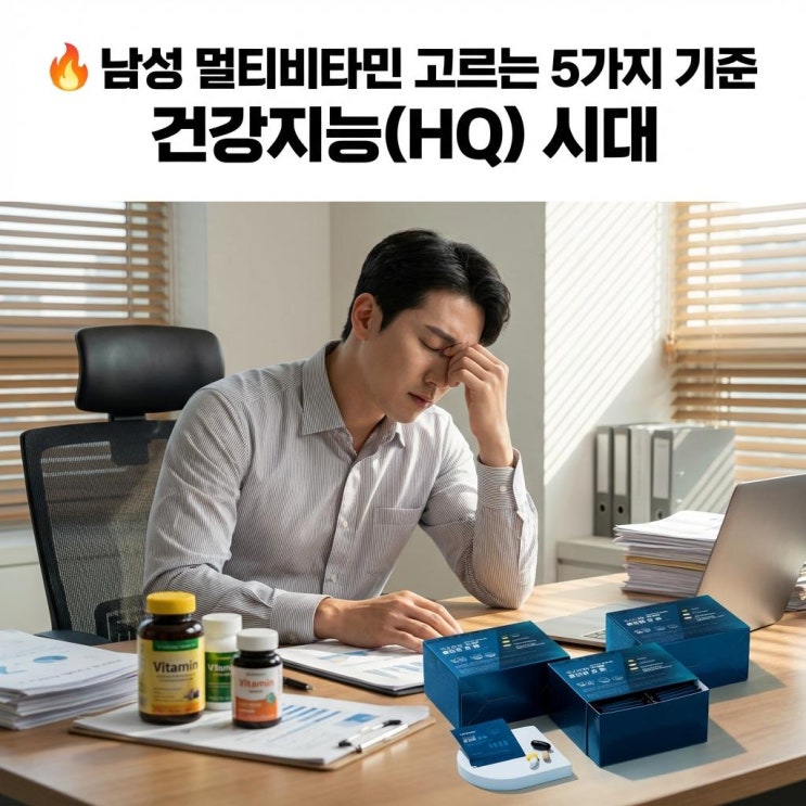   남성 멀티비타민 고르는 5가지 기준 | 건강지능(HQ) 시대