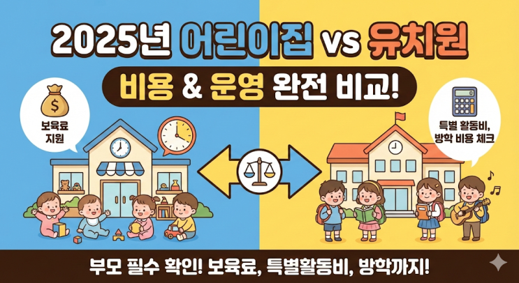  어린이집 vs 유치원 비용 완전정복! 워킹맘이 딱 정해드립니다 (feat. 유보통합)