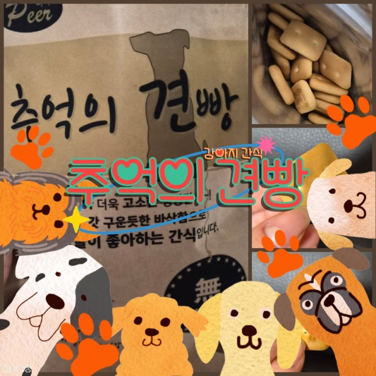  [ 강아지 간식 ] 강아지도 먹을 수 있는 강아지 간식 건빵 ｜국내산 추억의 견빵