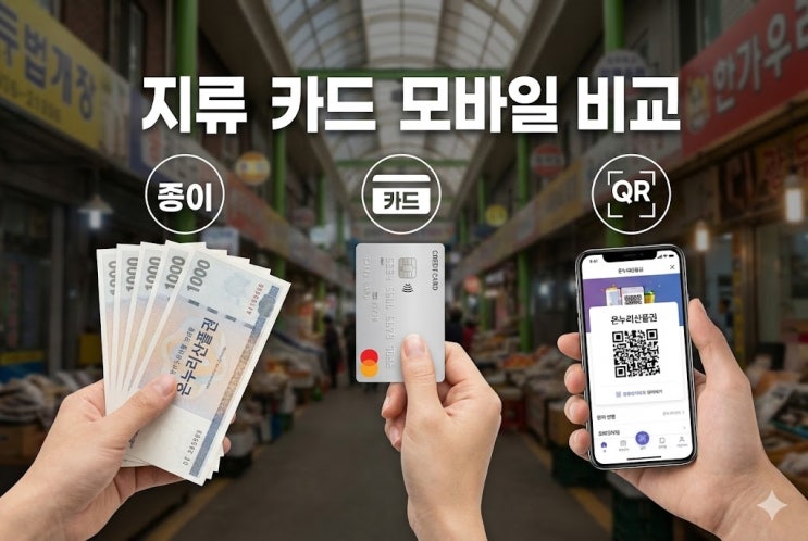  온누리상품권 지류  카드, 모바일 사용하기 제일 편한 ‘이것’ 추천