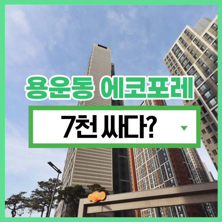  대전동구아파트경매, 용운동 에코포레 입찰 정보