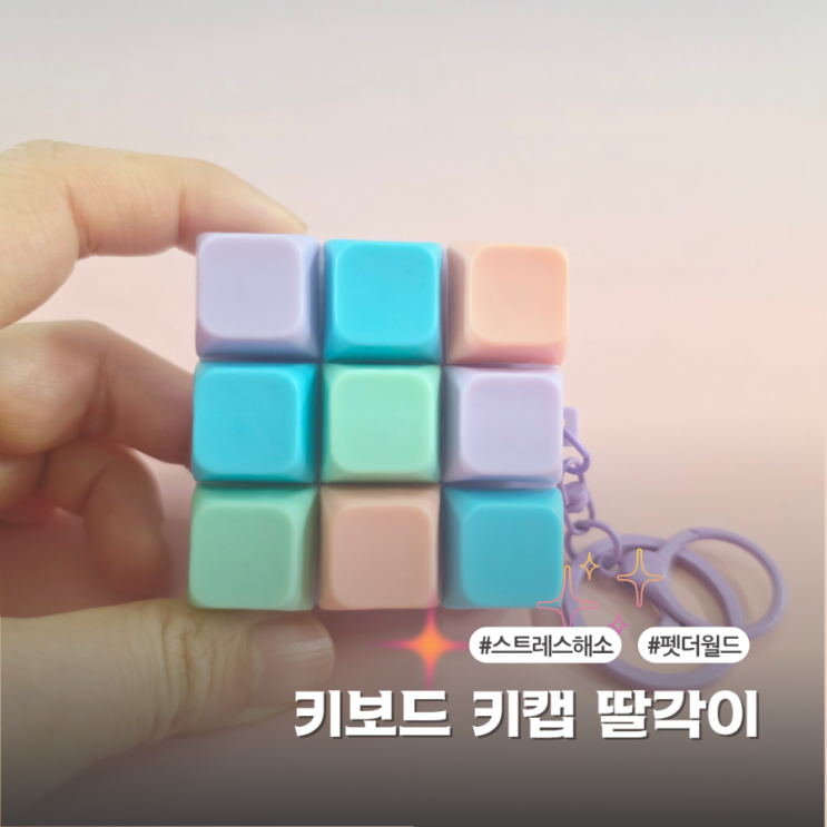  스트레스완화에 좋은 펫더월드 키보드키링 후기