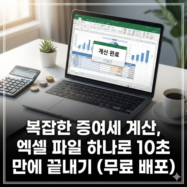 복잡한 증여세 계산, 엑셀 파일 하나로 10초 만에 끝내기 (무료 배포)