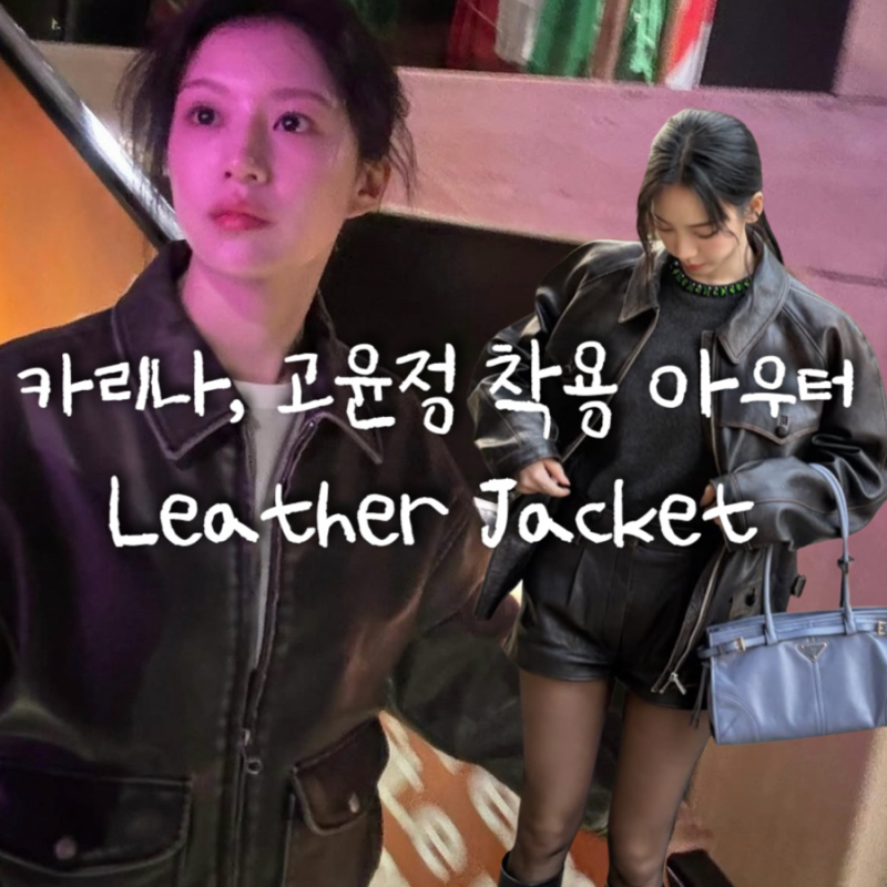 차정원, 카리나, 고윤정, 제니까지 셀럽들의 레더 자켓 | 그로브 렉토 프라다 피비파일로