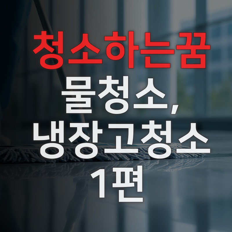 청소하는꿈 물청소하는꿈 냉장고청소하는꿈 등 청소관련 꿈해몽 길몽