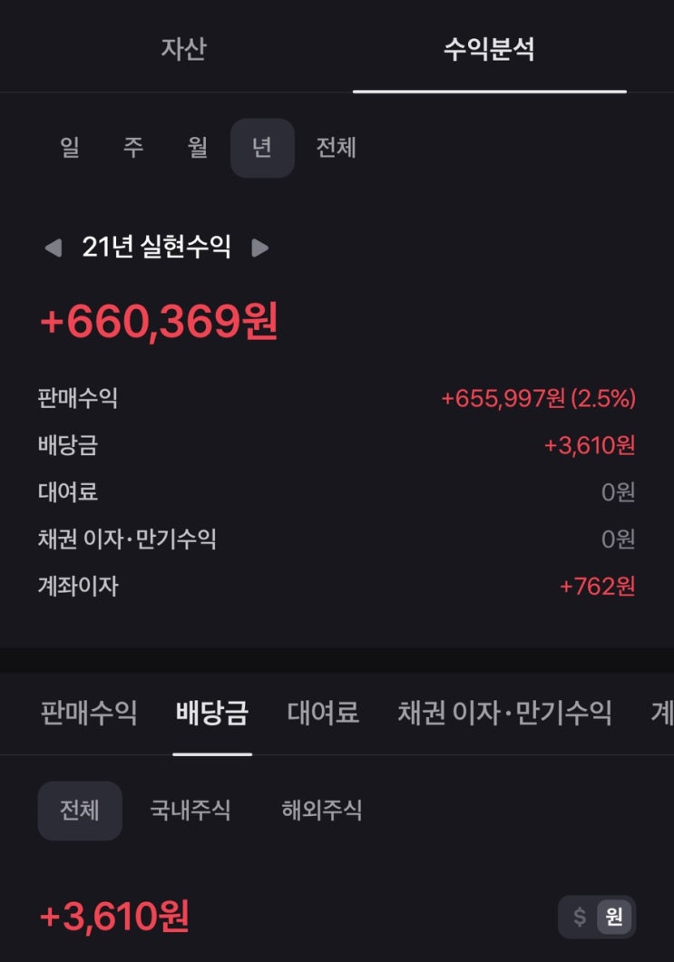  주식투자 현황