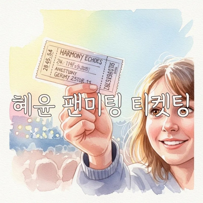 김혜윤 팬미팅 2026 티켓팅, 혜피엔딩 예매 성공 전략!