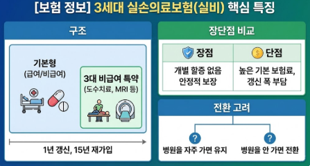  3세대실비(3세대 실손의료보험) 특징과 장단점 완벽 정리