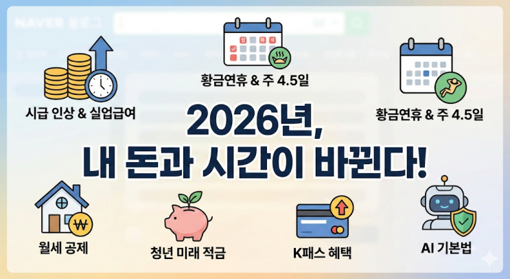  [2026년 달라지는 것들] 쌍둥이네 집구석, 월급 빼고 다 오르는 줄 알았는데 이건 좀 반갑네요