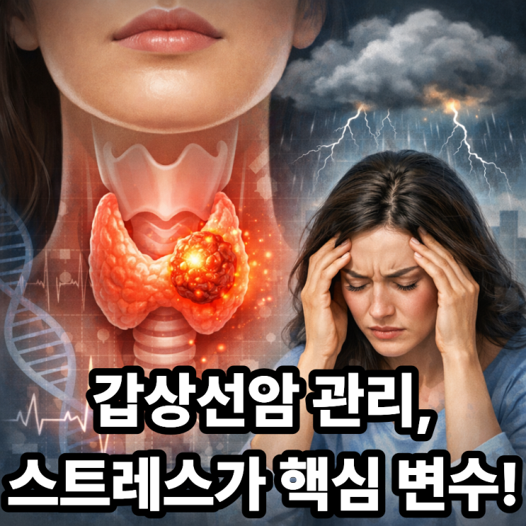  갑상선암과 스트레스의 관계｜몸보다 먼저 무너지는 건 마음이다