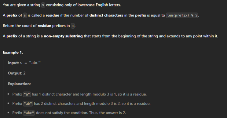  JAVA_LeetCode 3803_Count Residue Prefixes