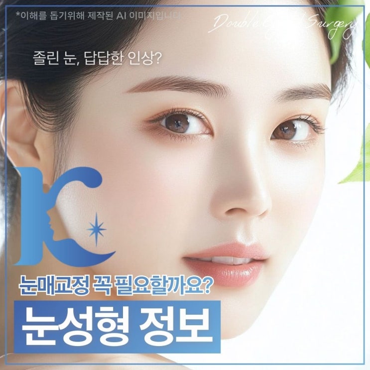 광주쌍꺼풀수술 안검하수 필요한 눈매교정 기준? 눈성형 후기보다 중요한건