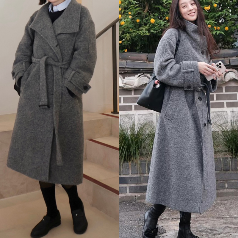 영하에도 얼죽코 포기 못하는 사람? 정려원 롱코트 추천