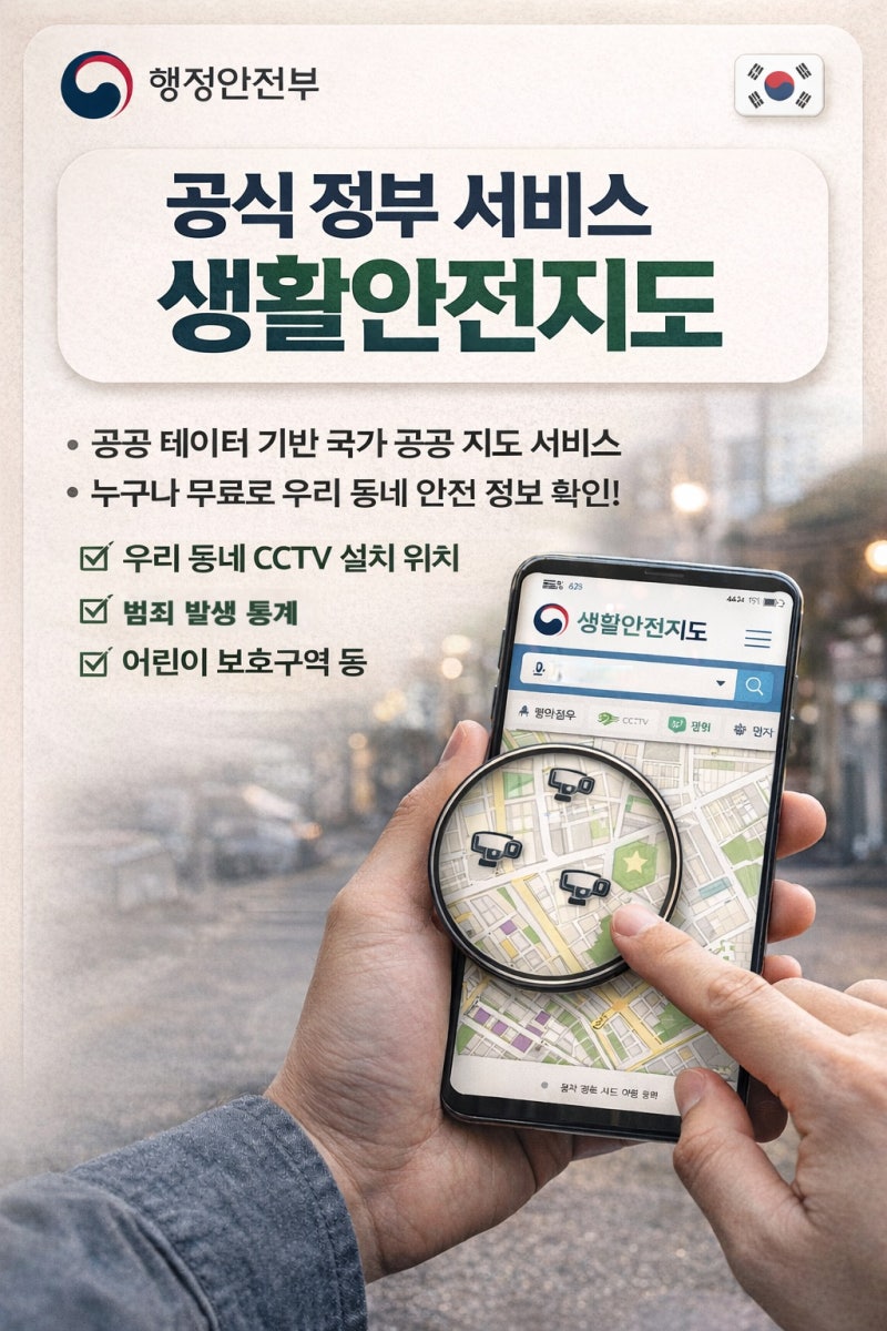 우리 동네 CCTV 위치 직접 확인해보셨나요? 생활안전지도 100% 활용법 (2026 최신 정리)