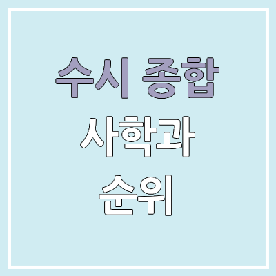 2026 수시 학생부 종합 전형 사학과 모집 인원, 경쟁률 | 2025 순위, 커트라인, 예비번호