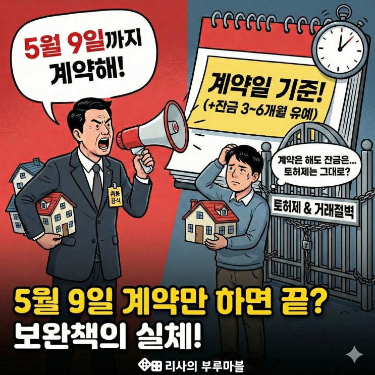  5월 9일까지 집 팔라고? 현실 무시한 압박, 보완책은 나왔지만..