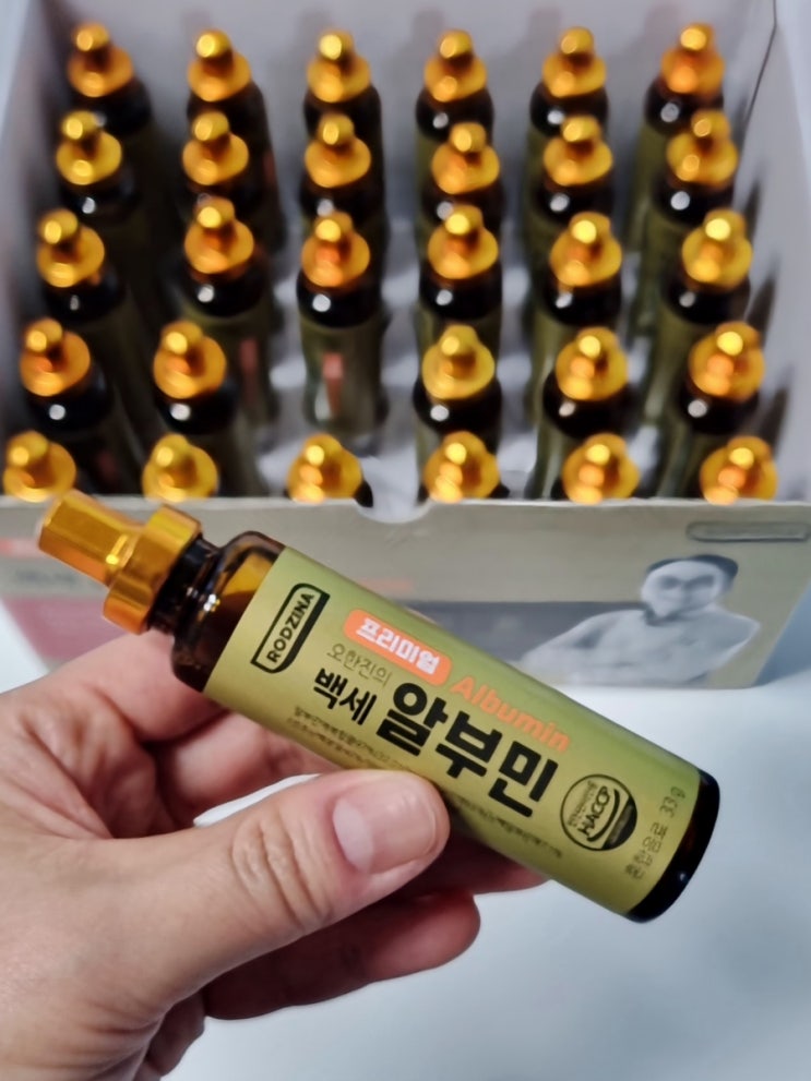  피로회복에 좋은 오한진 알부민 프리미엄 백세 알부민 4박스 내돈내산 후기