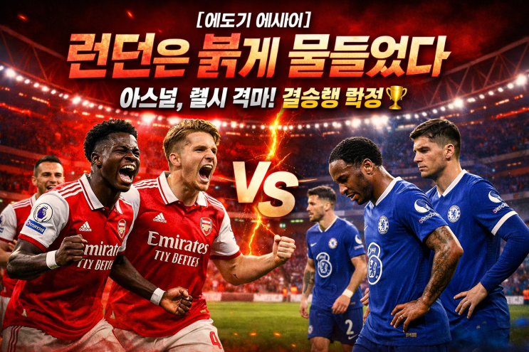  [에드가 에세이] 런던의 주인이 결정된 밤: 아스널, 첼시 꺾고 결승행 열차에 오르다! 