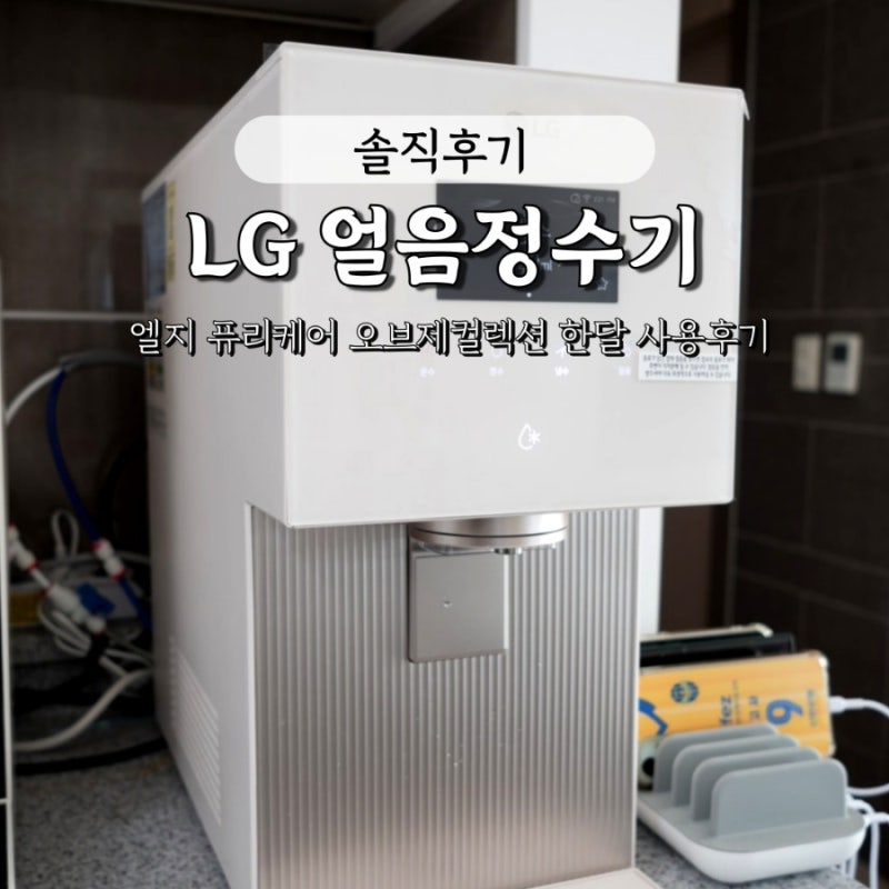 엘지 얼음정수기 퓨리케어 오브제컬렉션 한달 사용후기 (내돈내산)