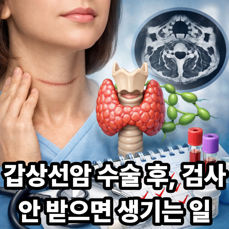  갑상선암 수술 후 정기검진 주기 총정리｜언제까지 검사 받아야 할까?