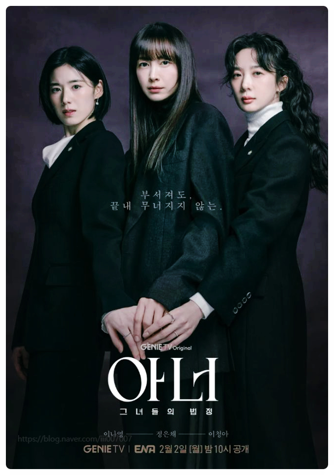 아너 그녀들의 법정 등장인물 이나영 정은채 이청아 OTT 원작 다시보기 정보까지 싹 다 정리