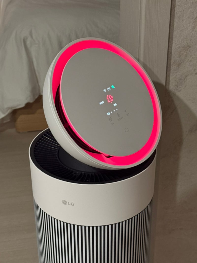 LG 퓨리케어 오브제컬렉션 에어로부스터 공기청정기(AS155GWDL) 사용후기