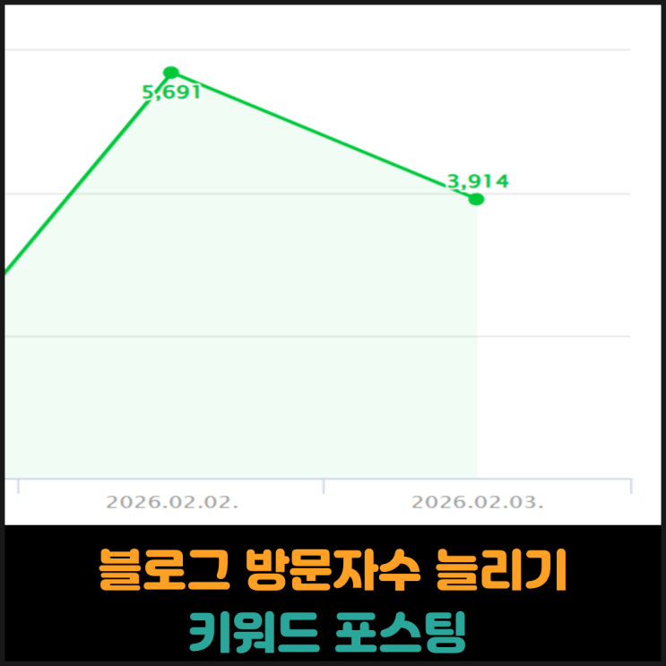  블로그 방문자수 늘리기 (키워드 포스팅)