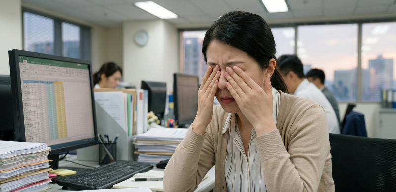 충혈되고 뻑뻑한 눈, "눈이 자꾸 침침해요" 노안일까요? 피로일까요?