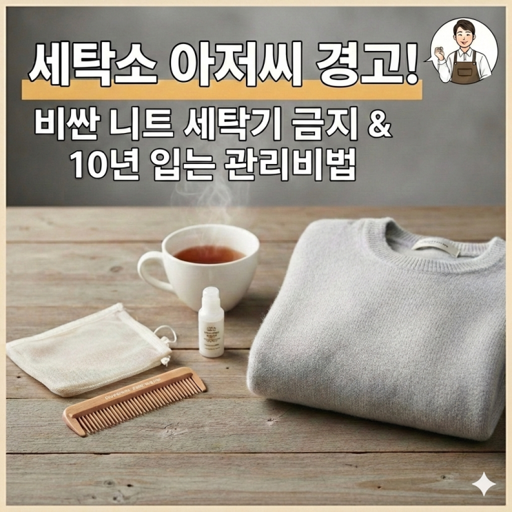  "세탁소 아저씨 경고" 비싼 니트 세탁 관리법 공개