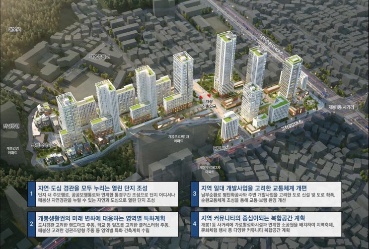  구로구 개봉동 49번지 재개발 확정! 35층 1,364세대 '초품아' 대단지