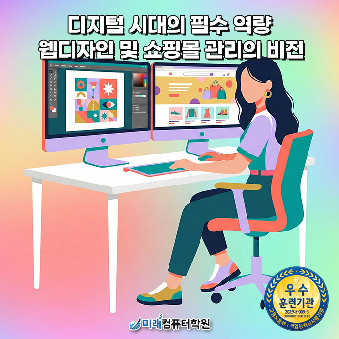  덕천웹디자인학원 : 포토샵·일러스트 실무부터 쇼핑몰 관리까지 완벽 마스터